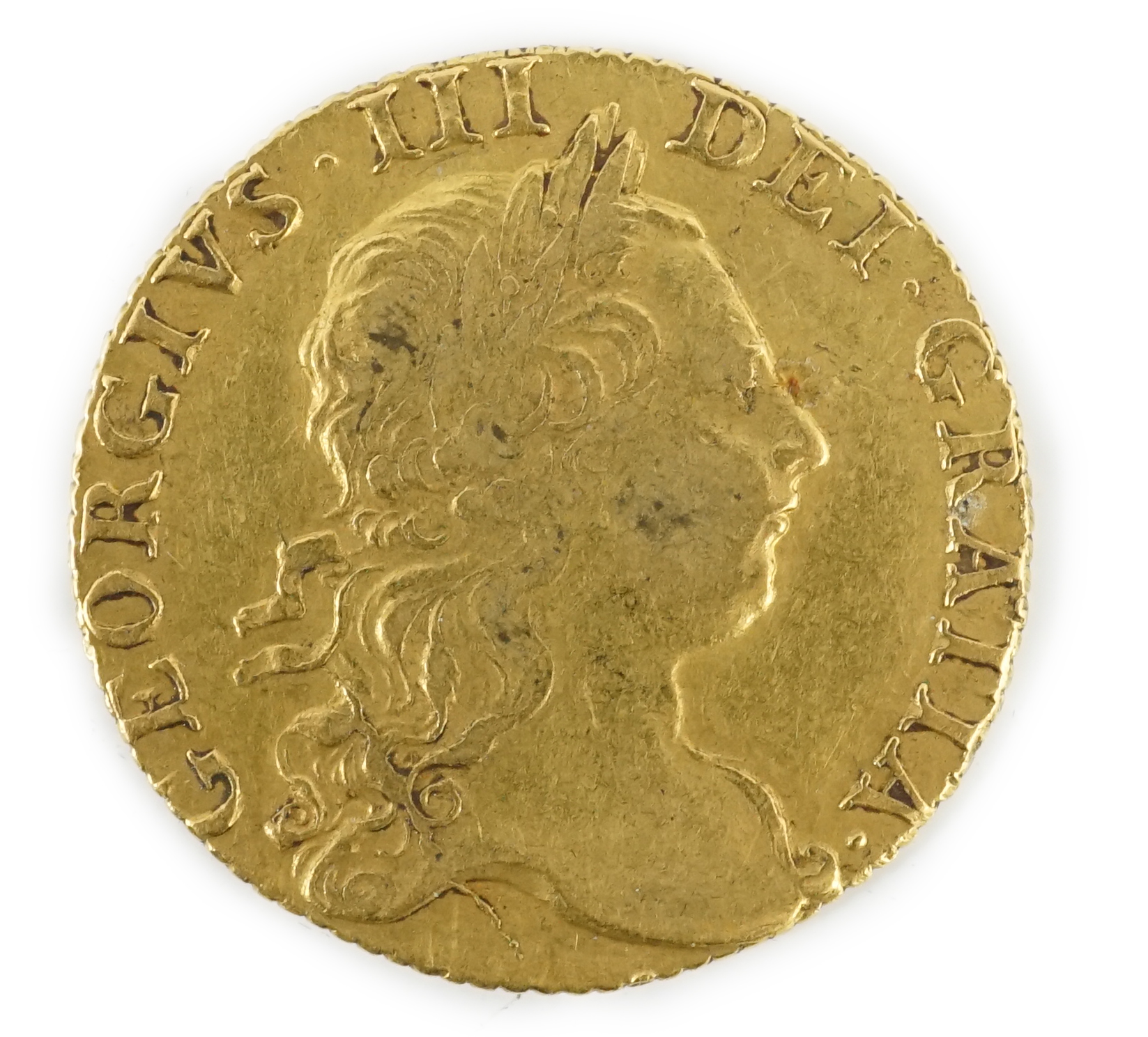 A George III gold guinea 1772, NVF